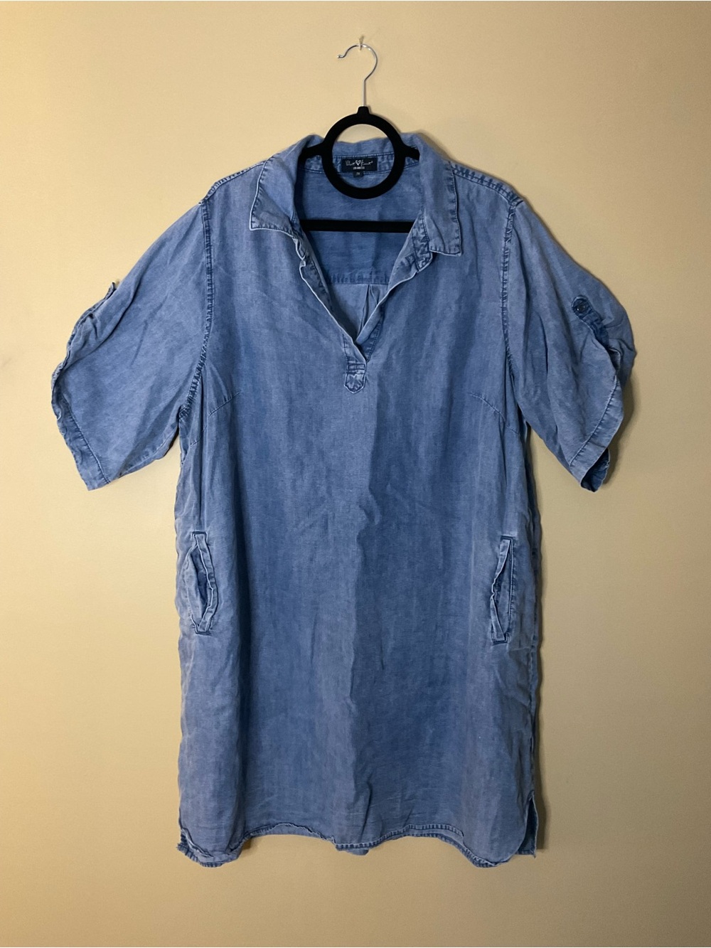 Velvet Heart Light Blue Denim Button-Down Tunic